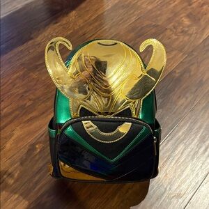 Loungefly Marvel Infinity Saga Metallic Loki Backpack
